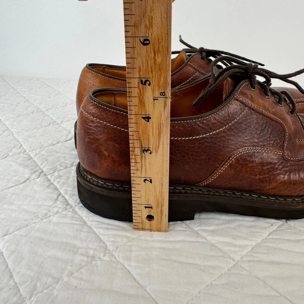 Allen Edmonds Mapleton 7954 Brown Leather Split Toe Derby Shoes Mens 10.5 C‎ USA